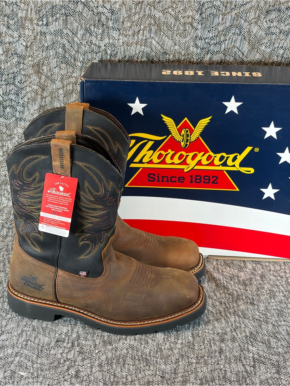 Thorogood American Heritage Steel Toe Wellington boots Men's 15